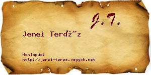 Jenei Teréz névjegykártya